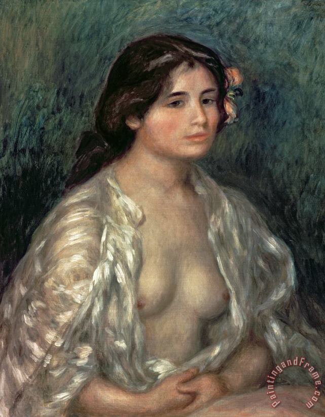 Woman Semi Nude painting - Pierre Auguste Renoir Woman Semi Nude Art Print