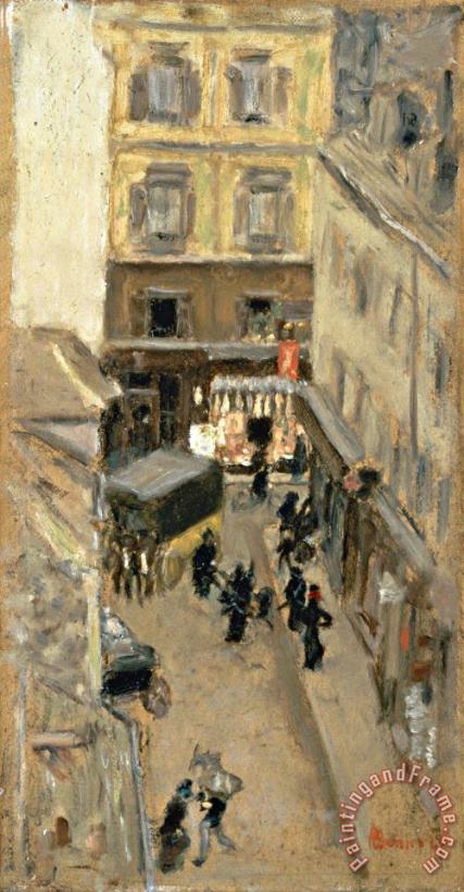 Pierre Bonnard Narrow Street in Paris Art Print