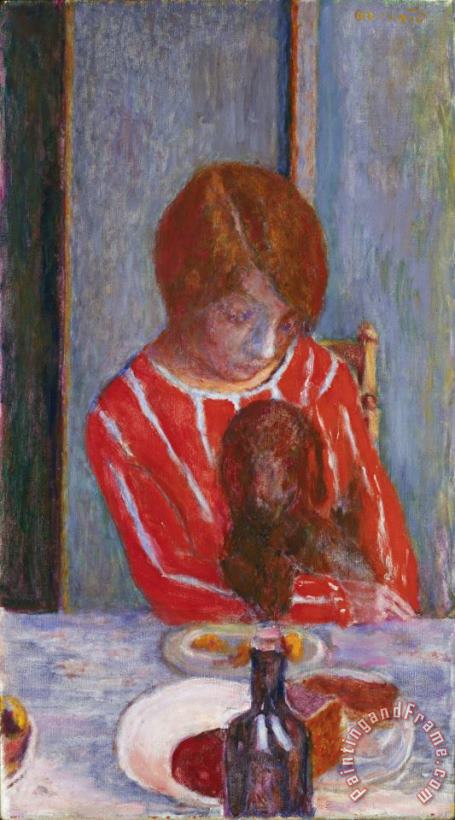 Woman with Dog painting - Pierre Bonnard Woman with Dog Art Print