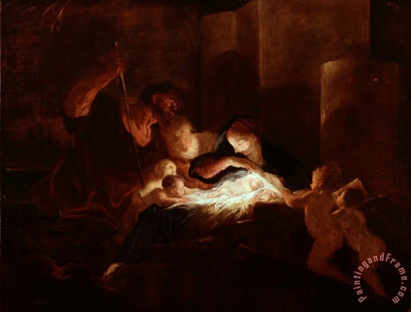 Pierre Louis Cretey or Cretet The Nativity Art Painting