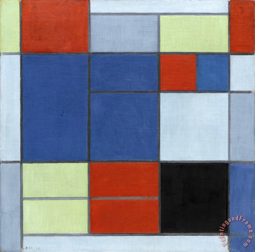 Piet Mondrian Composition C Art Painting
