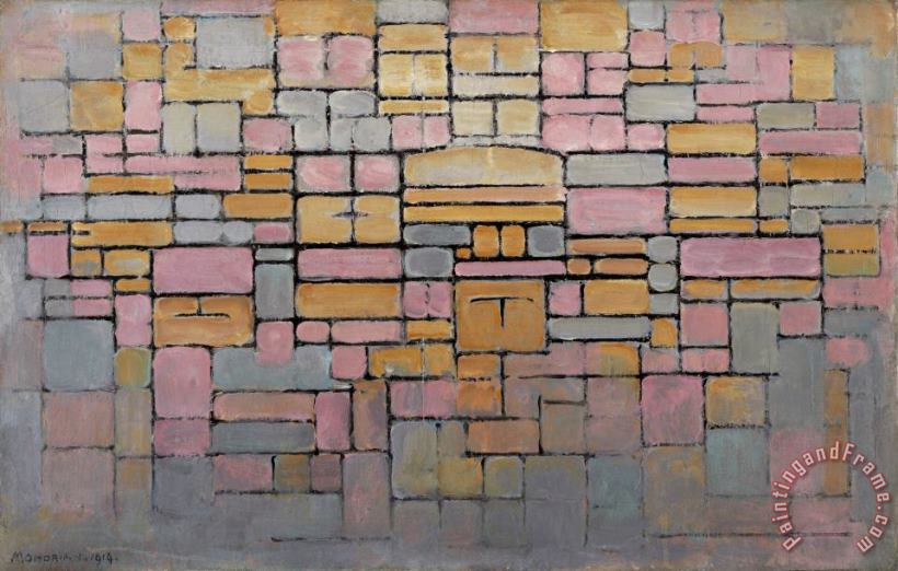 Tableau No. 2 (composition No. V) painting - Piet Mondrian Tableau No. 2 (composition No. V) Art Print