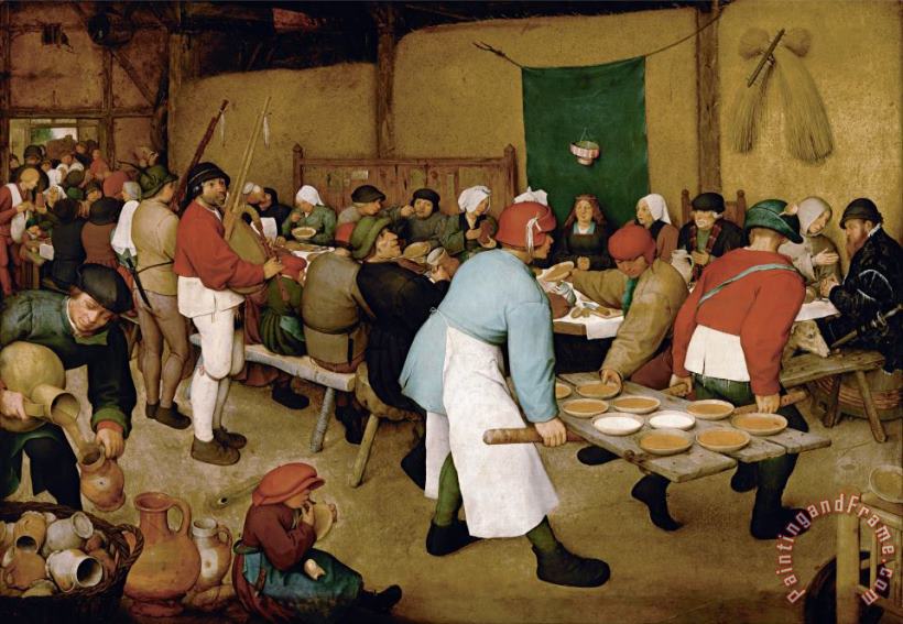 Pieter Bruegel the Elder Peasant Wedding Art Print
