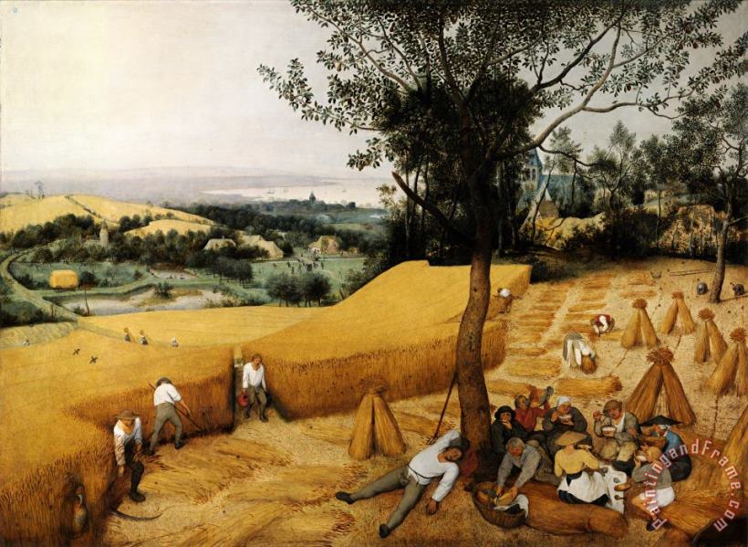 Pieter Bruegel the Elder The Harvesters Art Print
