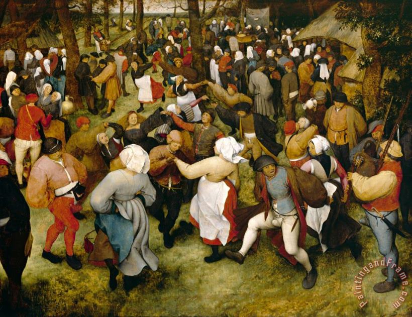 Pieter Bruegel the Elder The Wedding Dance Art Painting
