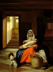 Pieter de Hooch Mother Nursing Her Child