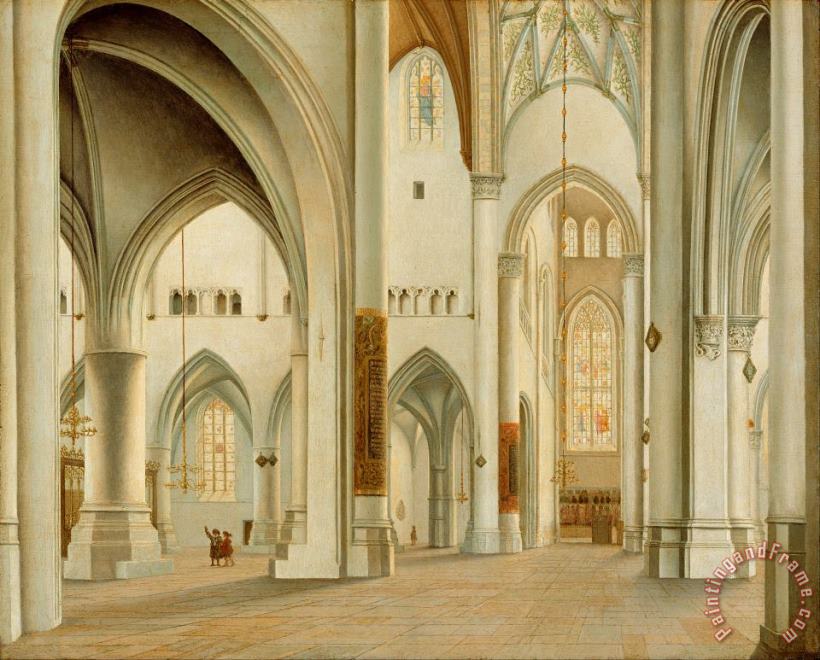 Pieter Jansz Saenredam The Interior of St. Bavo, Haarlem Art Painting