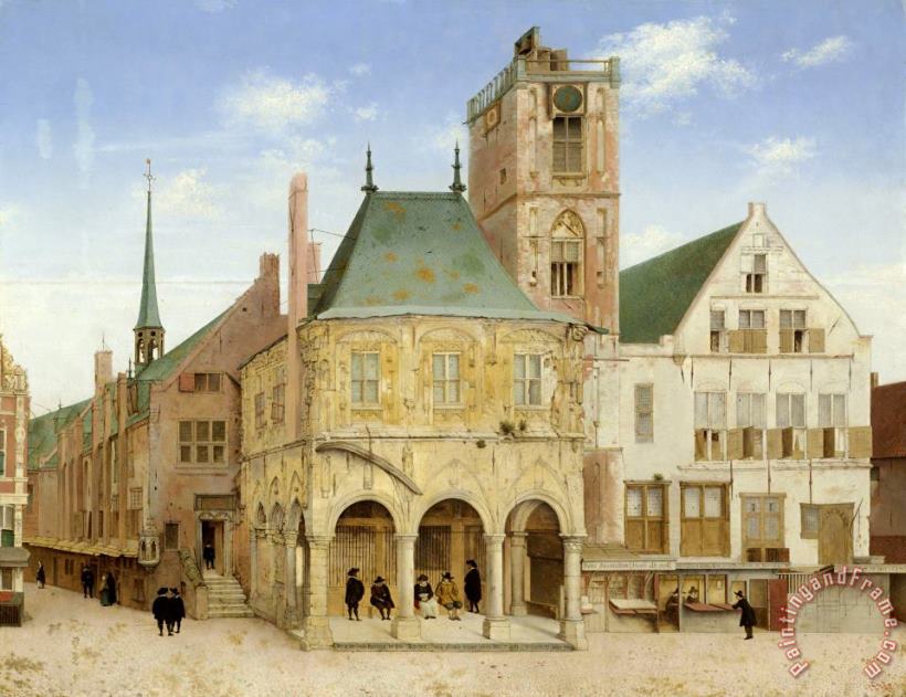The Old Town Hall of Amsterdam painting - Pieter Jansz Saenredam The Old Town Hall of Amsterdam Art Print