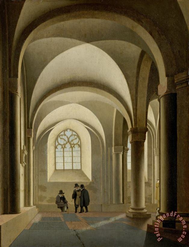 Pieter Jansz Saenredam The Westernmost Bays of The South Aisle of The Mariakerk in Utrecht Art Print