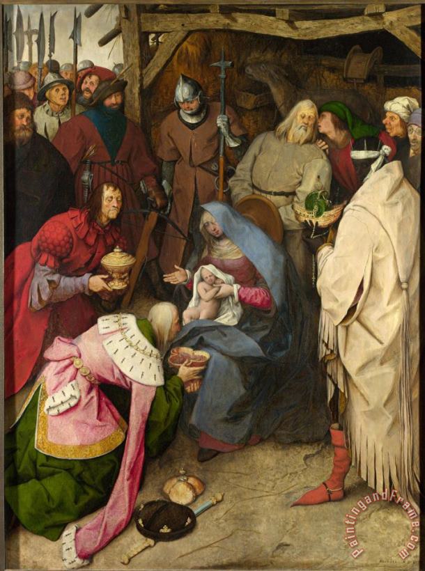 Pieter the Elder Bruegel Anbetung Der Konige Art Painting