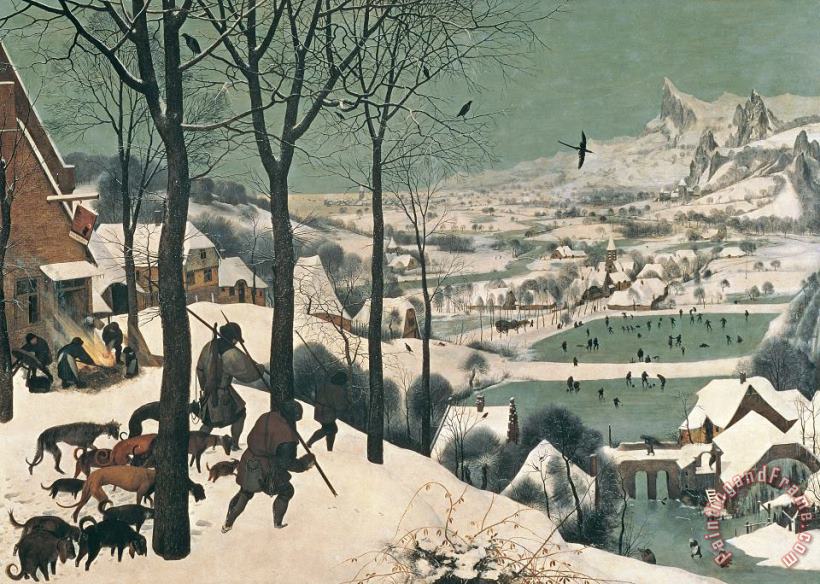 Hunters in the Snow painting - Pieter the Elder Bruegel Hunters in the Snow Art Print