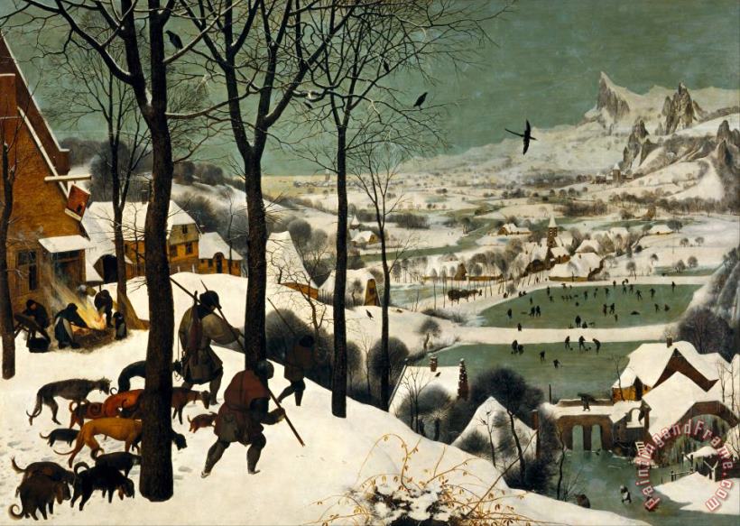 Hunters in The Snow Winter painting - Pieter the Elder Bruegel Hunters in The Snow Winter Art Print