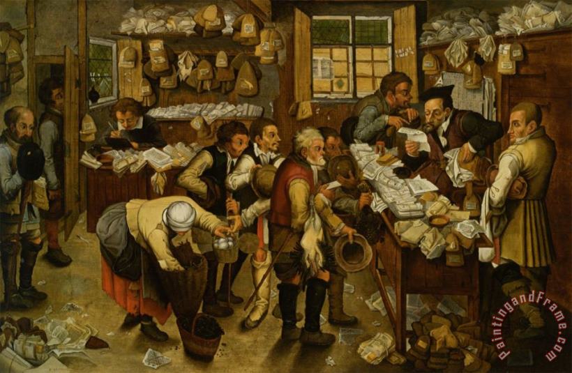 Pieter the Younger Brueghel The Payment of Tithes Art Print