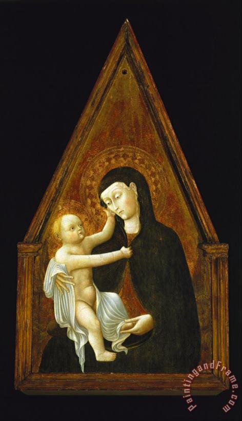 Madonna And Child painting - Pietro di Giovanni d'Ambrogio Madonna And Child Art Print