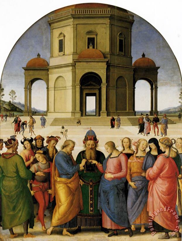 Pietro Perugino Marriage of The Virgin Art Painting