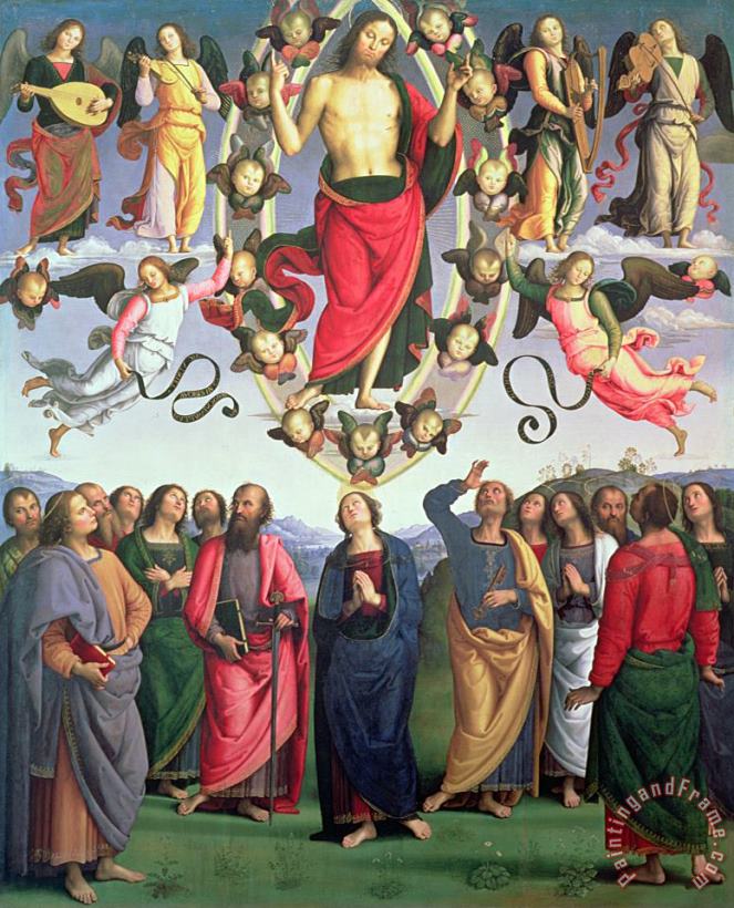 The Ascension of Christ painting - Pietro Perugino The Ascension of Christ Art Print