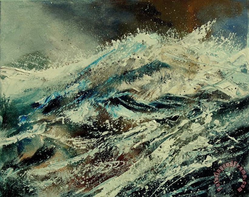 A Wave painting - Pol Ledent A Wave Art Print