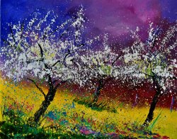 Pol Ledent Appletrees In Blossom 450160
