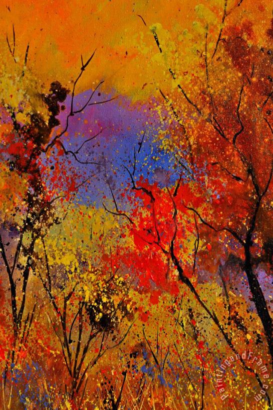 Autumn Colors painting - Pol Ledent Autumn Colors Art Print