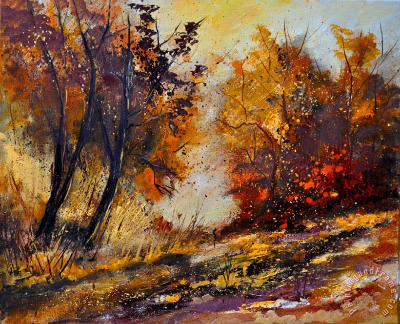 Autumn In The Wood painting - Pol Ledent Autumn In The Wood Art Print
