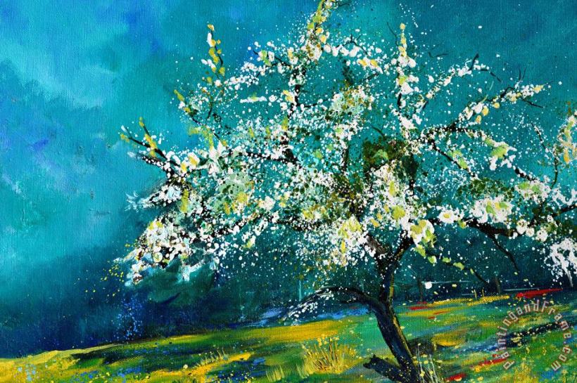 Pol Ledent Blooming appletree Art Painting