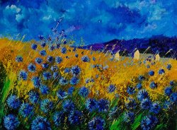 Pol Ledent Blue cornflowers