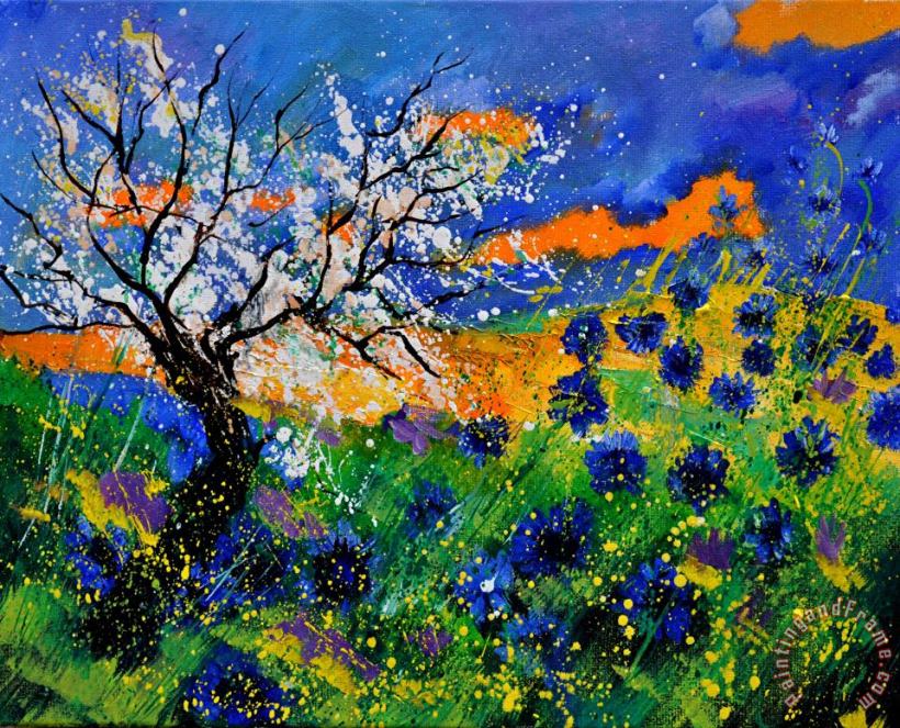 Pol Ledent Bluecornflowers 451120 Art Painting