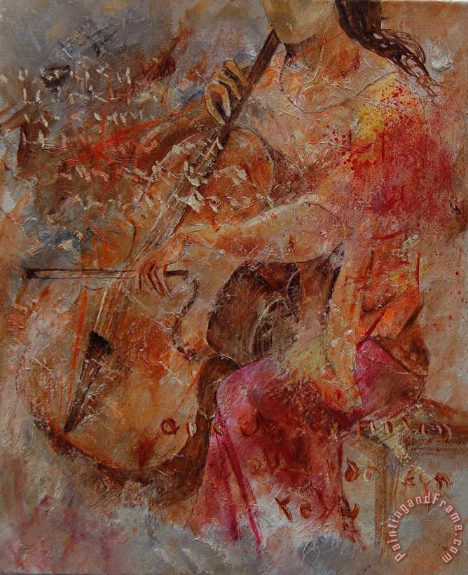Pol Ledent Cello Player Art Print