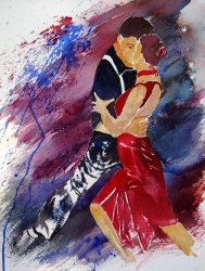 Pol Ledent - Dancing tango painting