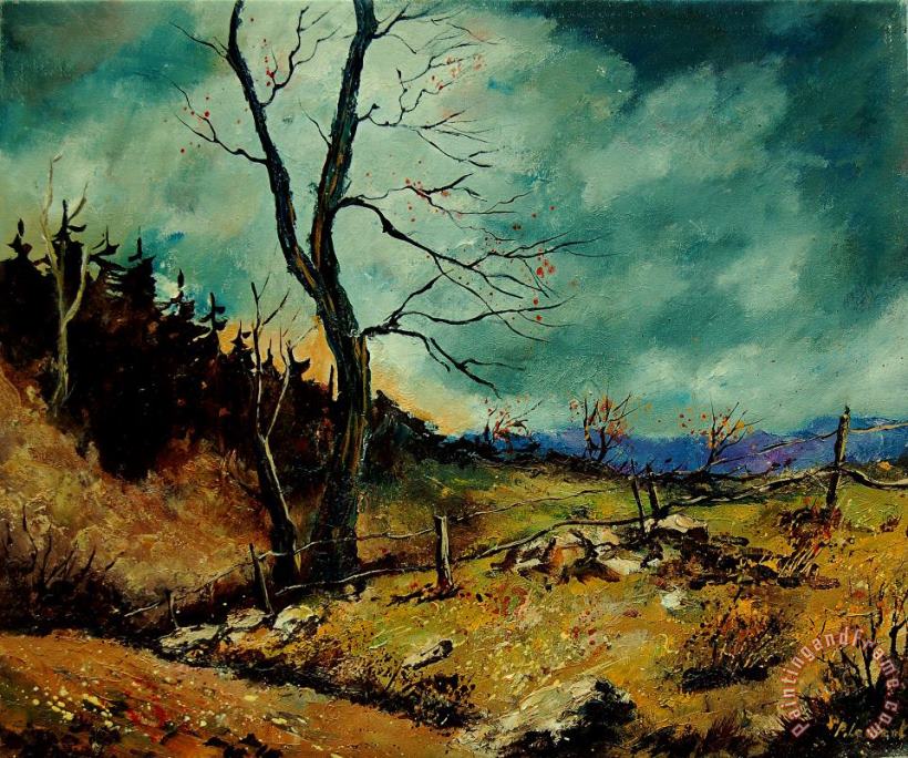 Pol Ledent Fall landscape 56 Art Painting