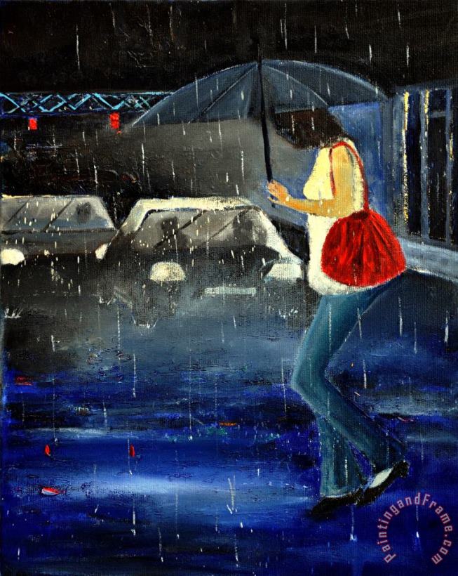 Pol Ledent In The Rain Art Painting