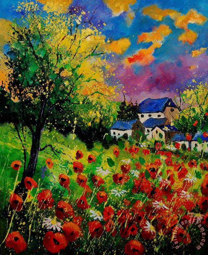 Pol Ledent Poppies and daisies 560110 Art Print