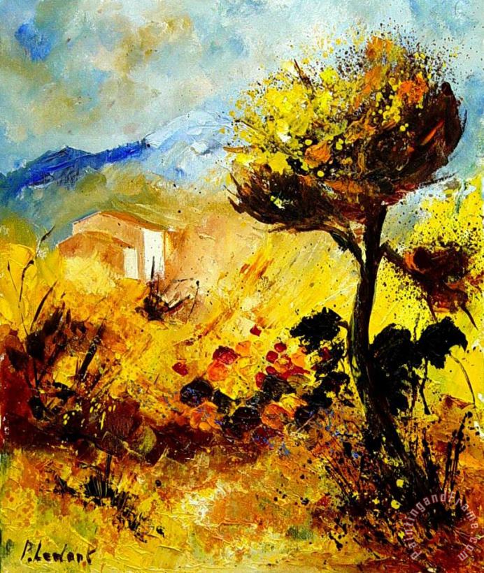 Provence 56 painting - Pol Ledent Provence 56 Art Print