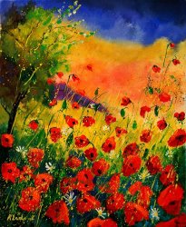 Pol Ledent Red Poppies 45