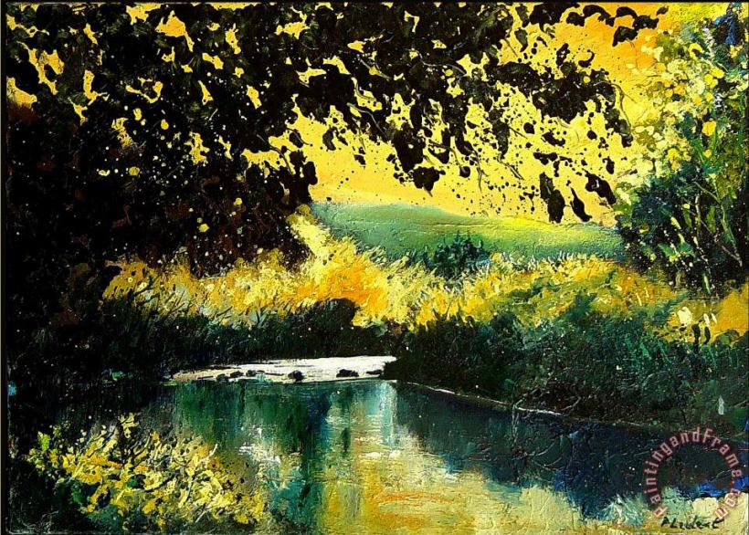 Pol Ledent River Houille Art Painting
