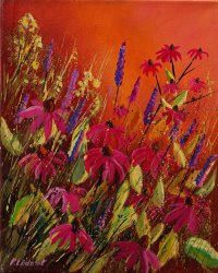 Pol Ledent Rudbeckias And Lyatris