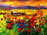 Tuscany Poppies by Pol Ledent