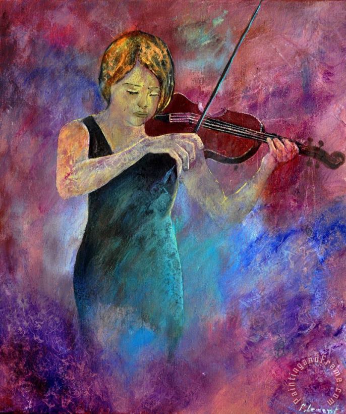 Violinist painting - Pol Ledent Violinist Art Print