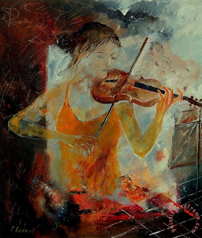 Violinist 67 painting - Pol Ledent Violinist 67 Art Print
