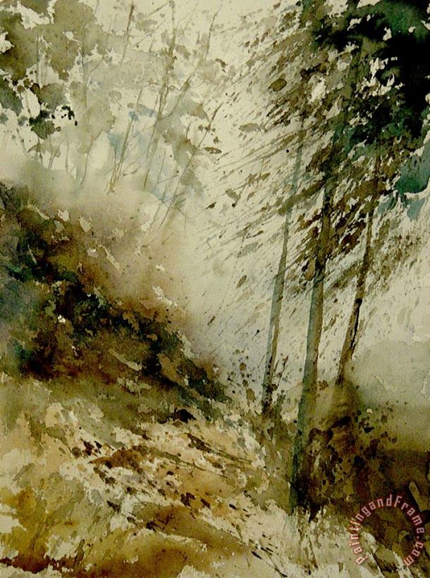 Watercolor Misty Atmosphere painting - Pol Ledent Watercolor Misty Atmosphere Art Print