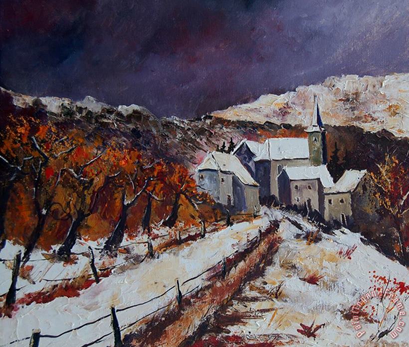 Pol Ledent Winter In Luxembourg Art Painting