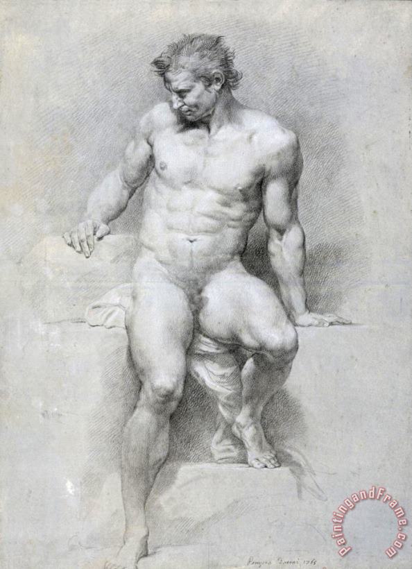 Pompeo Batoni Academic Nude Art Painting