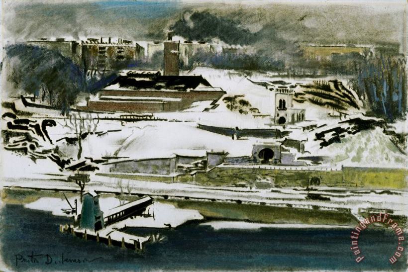 Along The River painting - Preston Dickinson Along The River Art Print