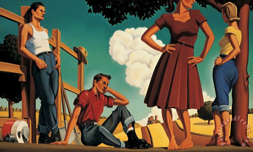 R. Kenton Nelson After The Blue Sirocco Art Print