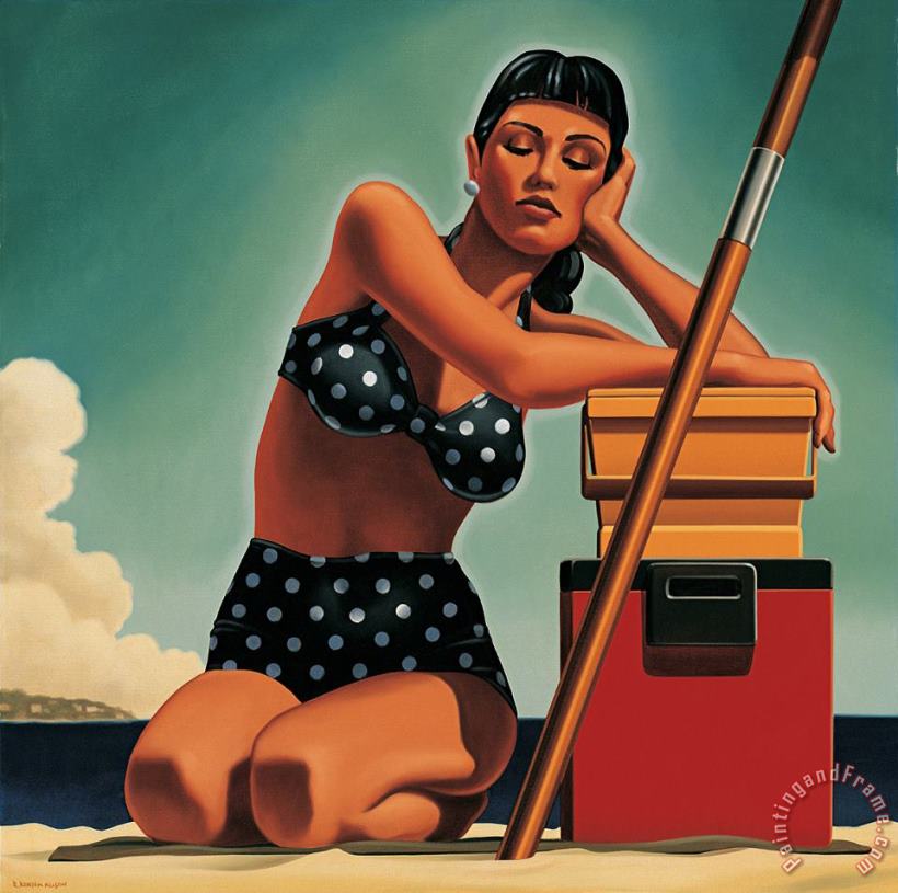 R. Kenton Nelson Depending on The Ice Chest Art Painting