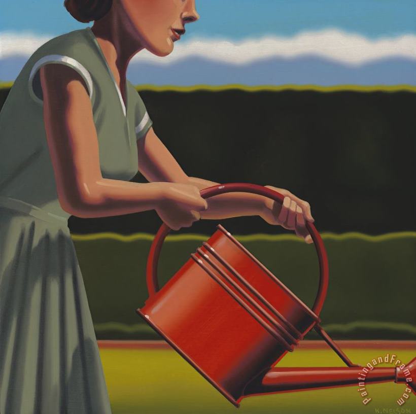 Dowsed, 2022 painting - R. Kenton Nelson Dowsed, 2022 Art Print