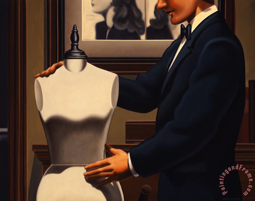 Rehearsal for a Date with Mary Parker painting - R. Kenton Nelson Rehearsal for a Date with Mary Parker Art Print