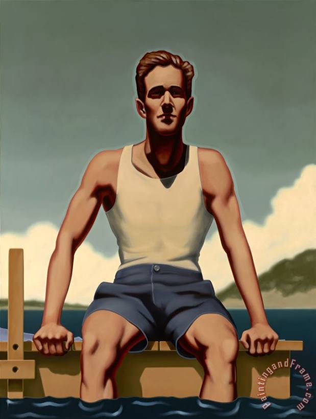 Wish I Was There, Too, 2016 painting - R. Kenton Nelson Wish I Was There, Too, 2016 Art Print