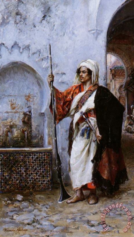 Raimundo De Madrazo Y Garreta Arab Warrier Art Painting