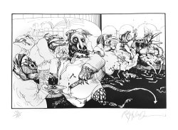 Ralph Steadman Lizard Lounge Vegas, 2006